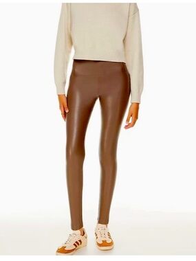 Wilfred Faux Leather Daria leggings Brown